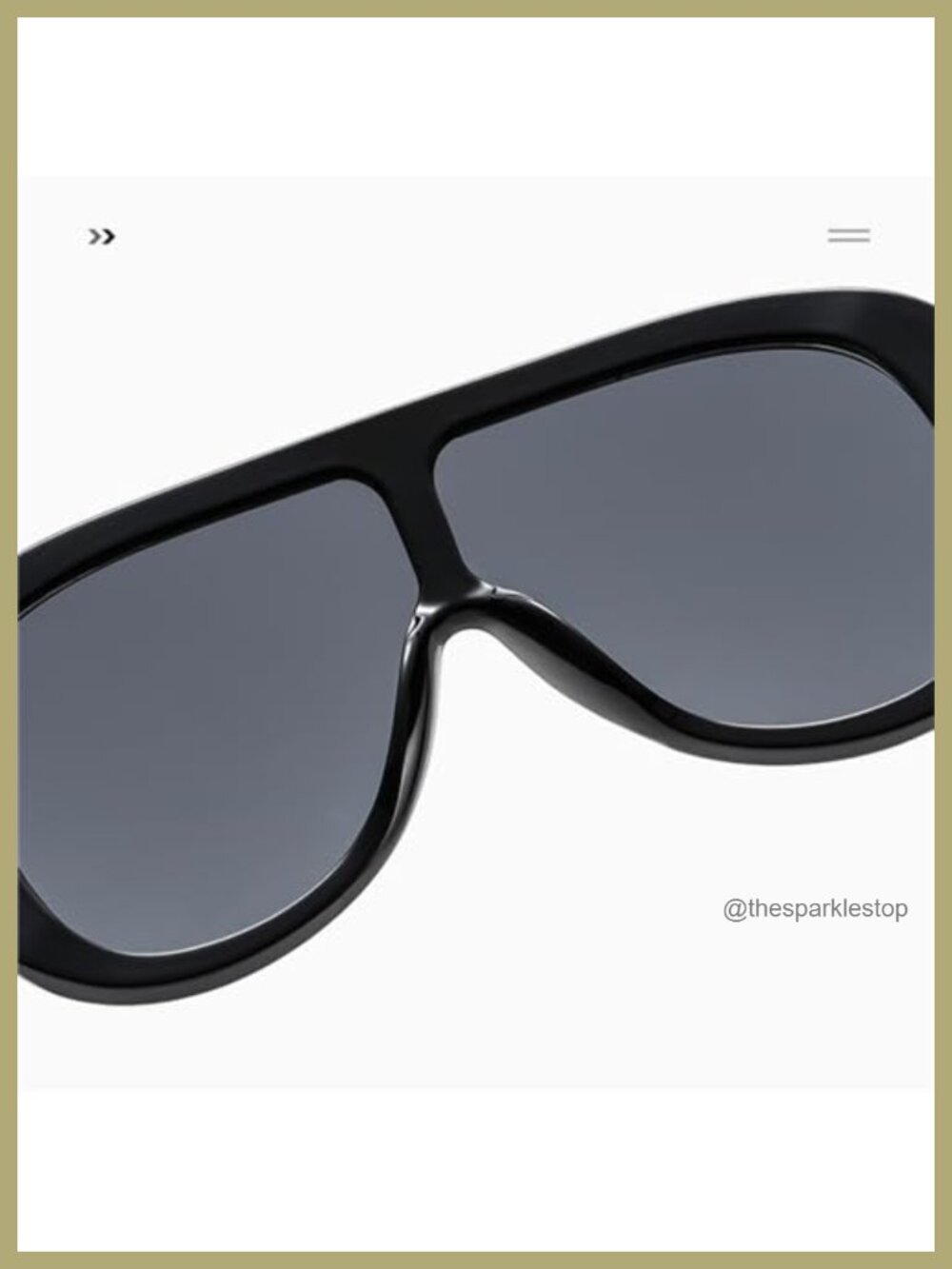 Oversized Pilot Sunglasses Women Fashion Big Frame One Piece Sun Glasses Mask - Picture 5 of 6